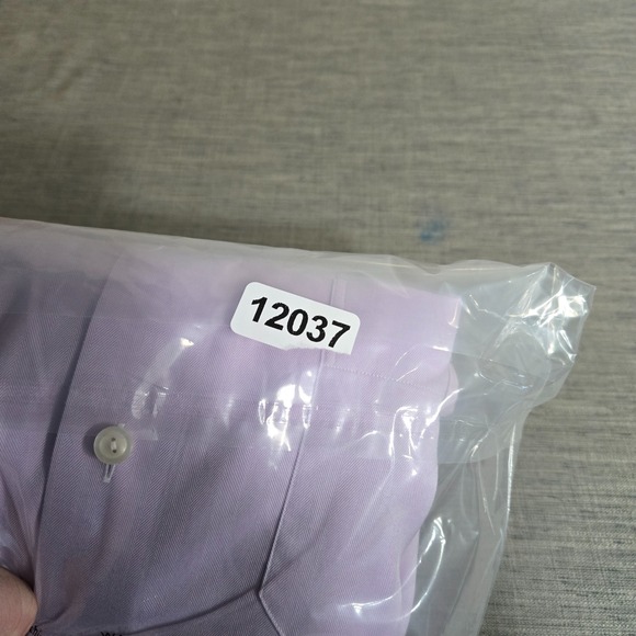 Eton Shirt Mens 43/17 light Purple Classic fit Long Sleeve Button Up - Picture 10 of 10